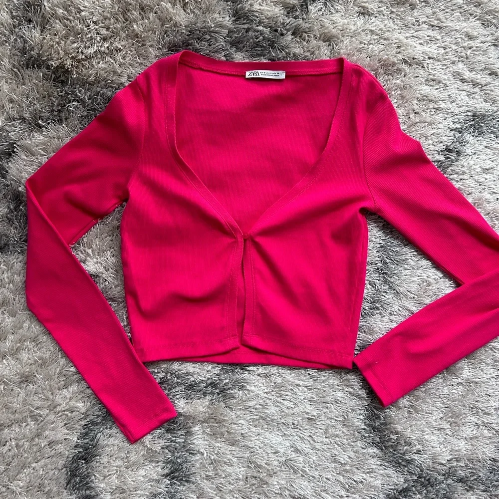 ZARA Ribbed Cardigan - Picture 2 of 4